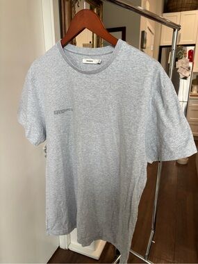 PANGAIA Light Heather Gray Short Sleeve Crew Tee